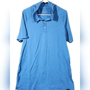 Barbell Apparel Mens Performance Polo Shirt Blue  Mens‎ Size L